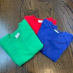Hanna andersson Boys Sz 4 crewnecks